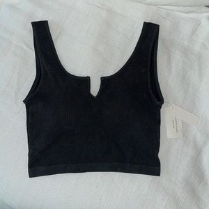 Altard State black charcoal crop top, size S/M, brand new with tags never worn